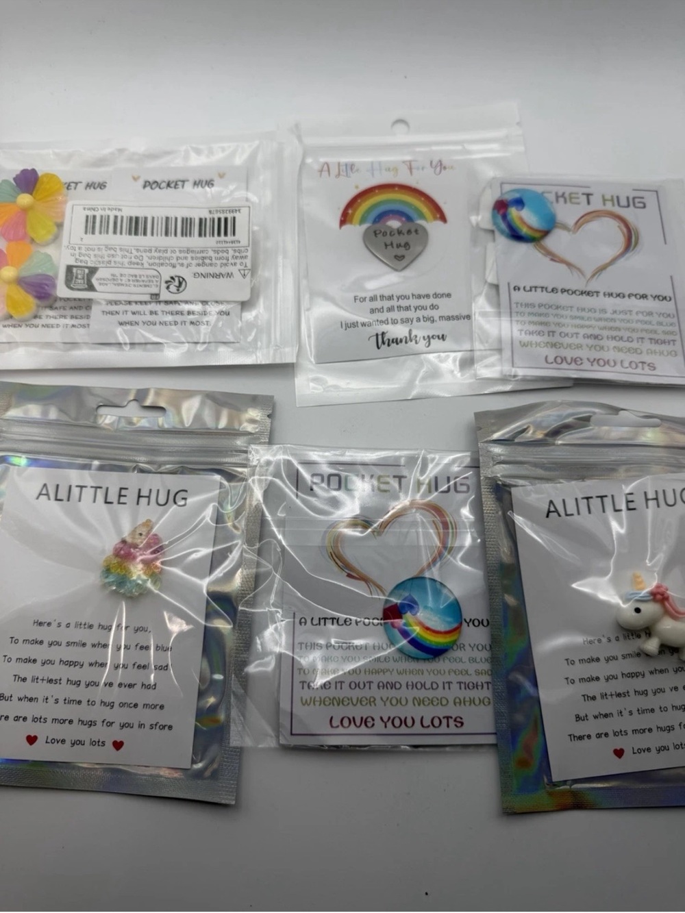 17 pc. Inspirational Tokens, Pocket Hugs, Gift For Encouragement - Picture 3 of 8